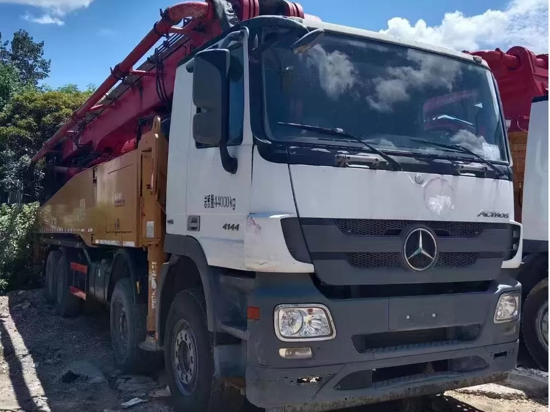 високоякісний 2018 sany boom pump 56m truck-mounted concrete pump car on benz chassis