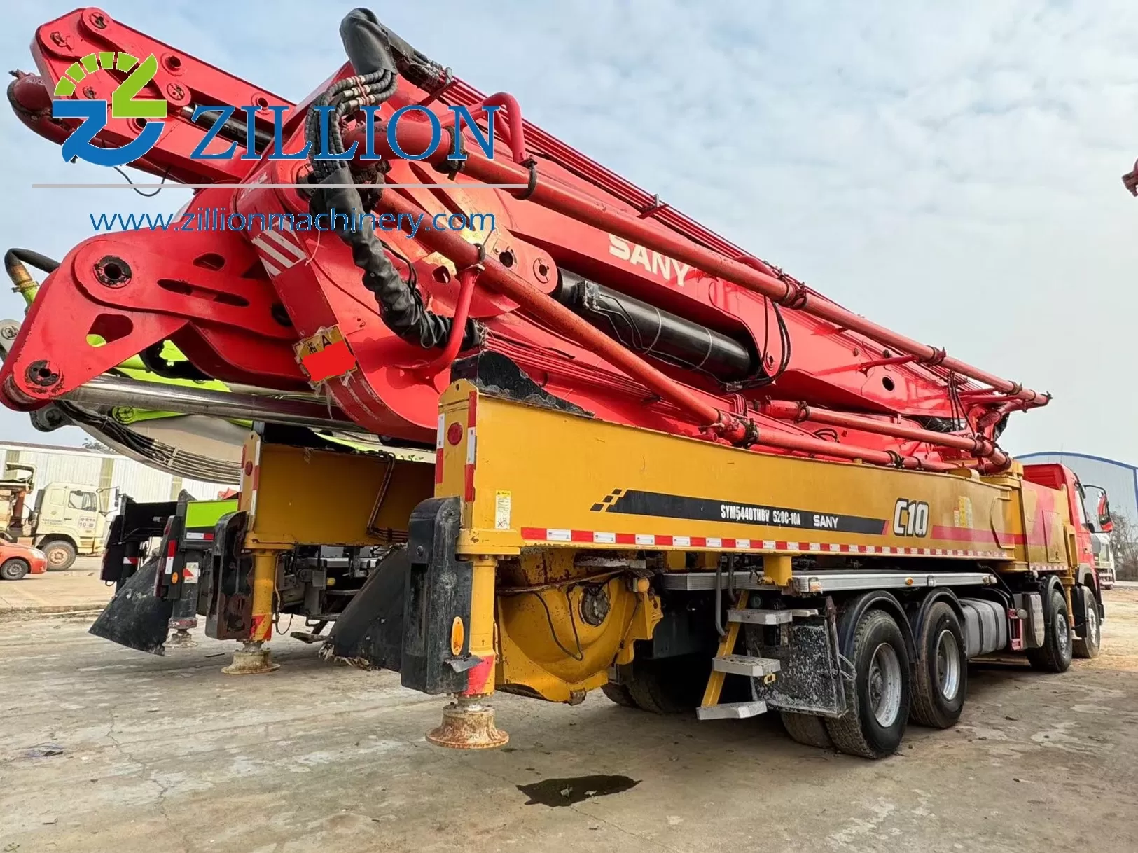 високоякісний 2020 sany boom pump truck-mounted concrete pump car 62m on volvo chassis