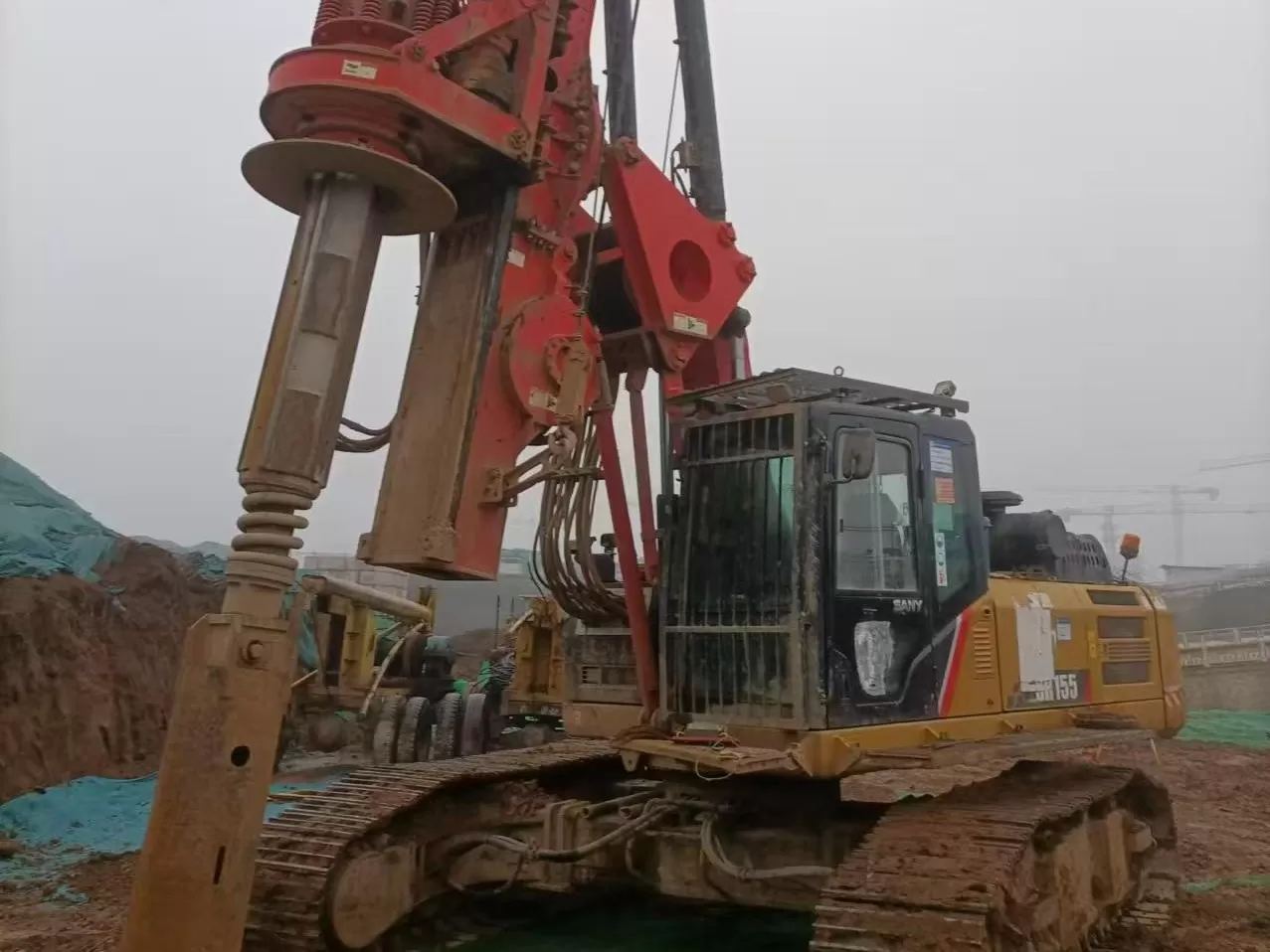 2019 sany piling machinery sr155 екскаватор-роторна бурова установка для буріння фундаменту